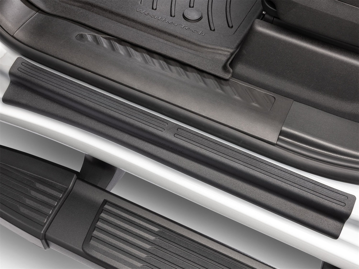 Weathertech - Sill Protector - 4 Door Set Black for Sierra-2500 / Sierra-3500 / Silverado-2500 / Silverado-3500 - ST015K