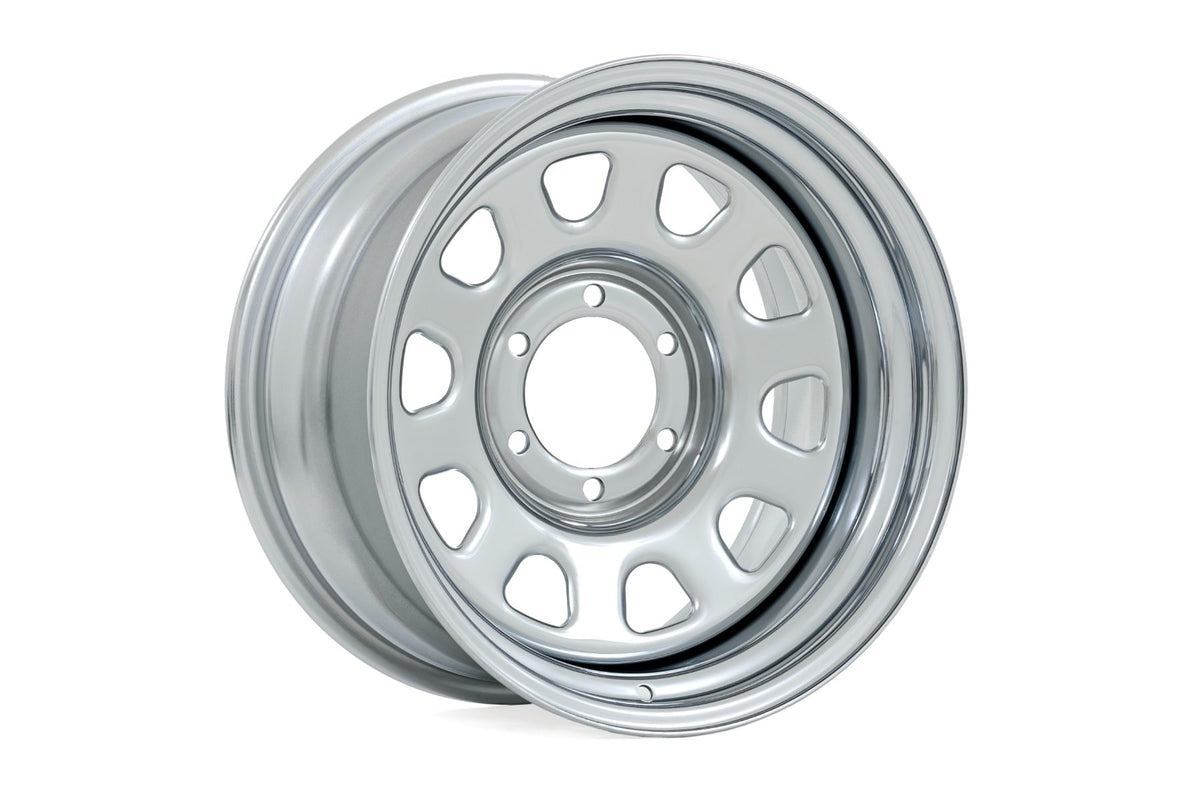 Rough Country - Steel Wheel/Chrome/15x8/5x4.5/3.30 Bore/-19 - RC158545C by Rough Country - detail view