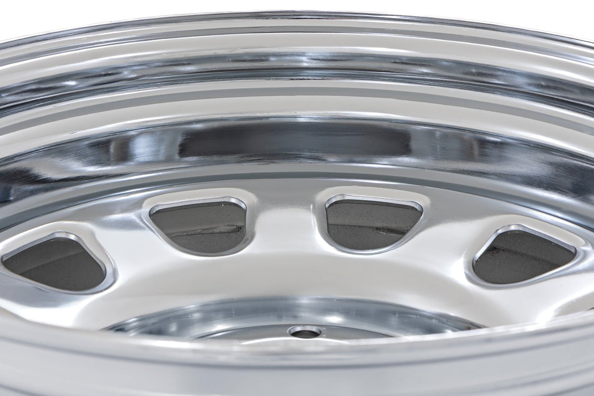 Rough Country - Steel Wheel/Chrome/15x8/5x5.5/4.25 Bore/-19mm - RC51-5885C by Rough Country - angle view