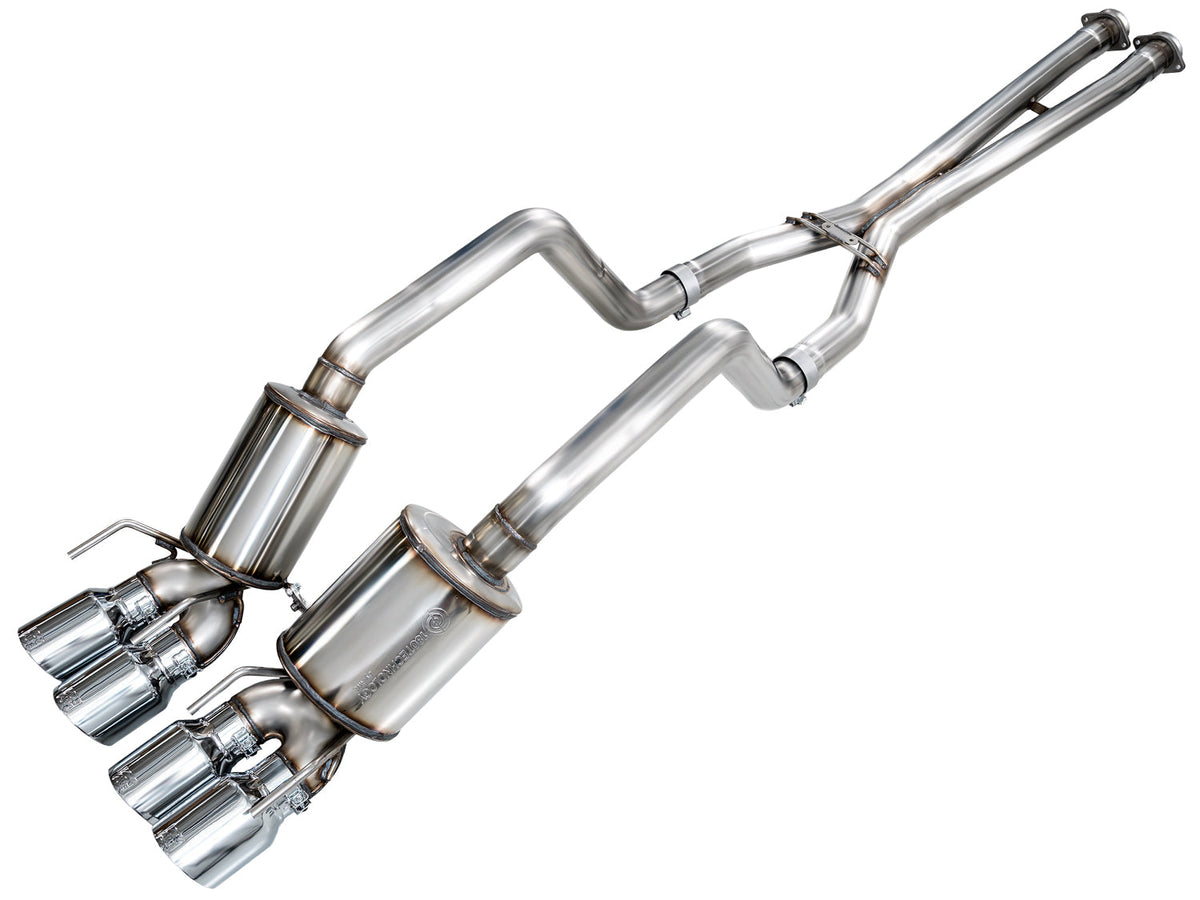 AWE Tuning C6 Chevrolet Corvette Z06/ZR1 Touring Edition Axle-back Exhaust w/ Chrome Silver Tips - 3015-42606 for 2006-2013 C