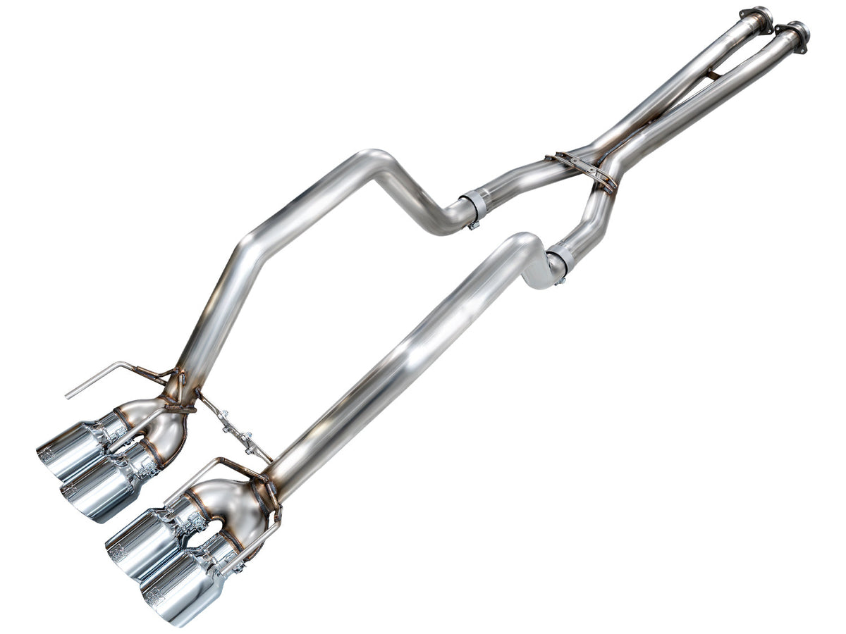 AWE Tuning C6 Chevrolet Corvette Z06/ZR1 Touring Edition Axle-back Exhaust w/ Chrome Silver Tips - 3015-42606 for 2006-2013 C