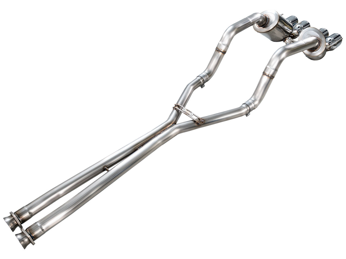 AWE Tuning 05-07 C6 Chevrolet Corvette 6.0L Track Edition Axleback Exhaust w/ Diamond Black Tips - 3020-43660 for 2005-2008 C
