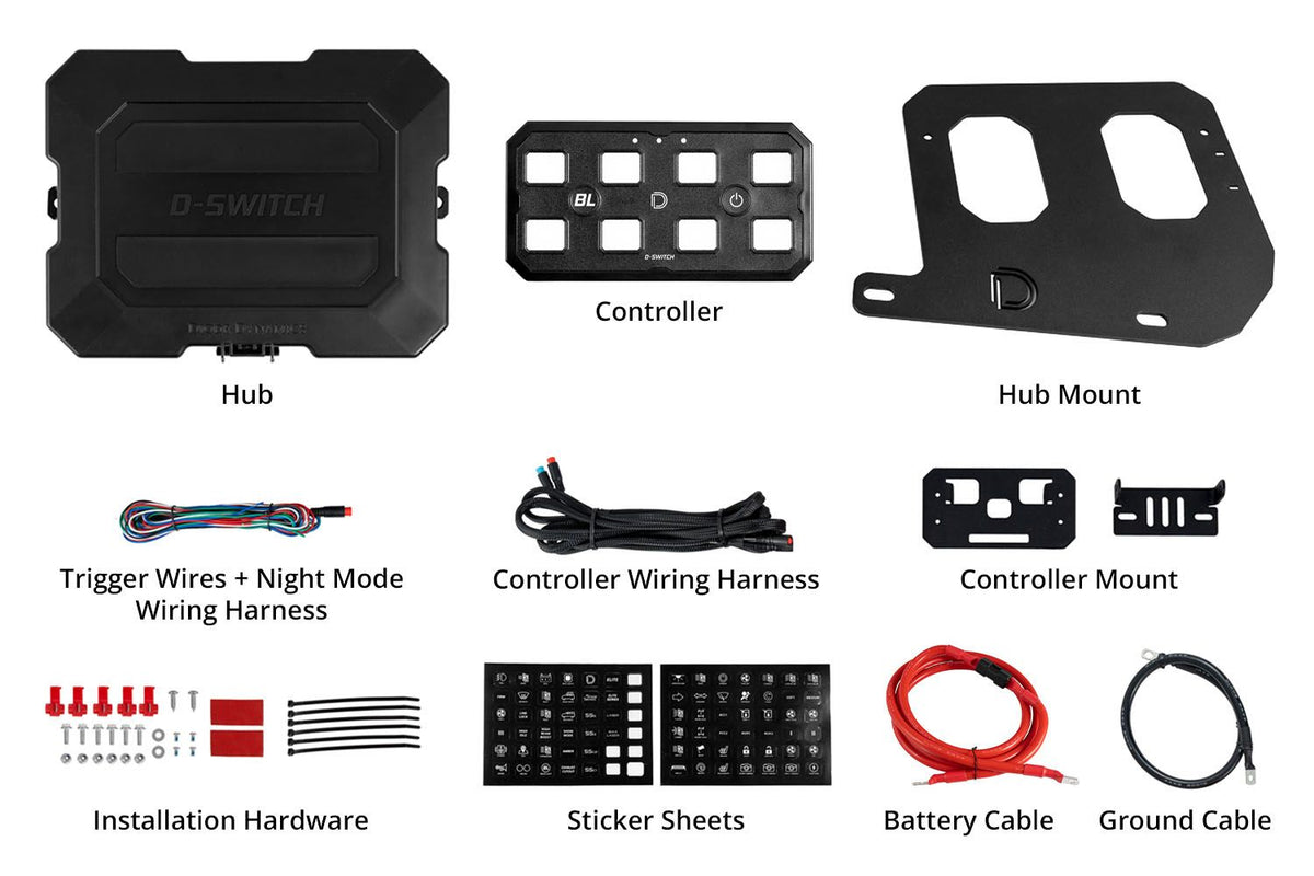 Diode Dynamics 07-17 Jeep Wrangler JK D-Switch Kit - DD8786