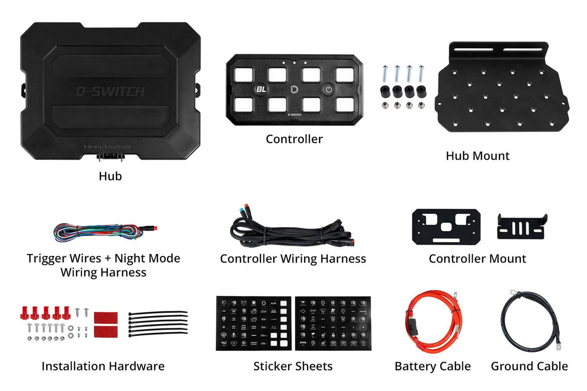 Diode Dynamics Universal D-Switch Hub Mounting Kit - DD8576