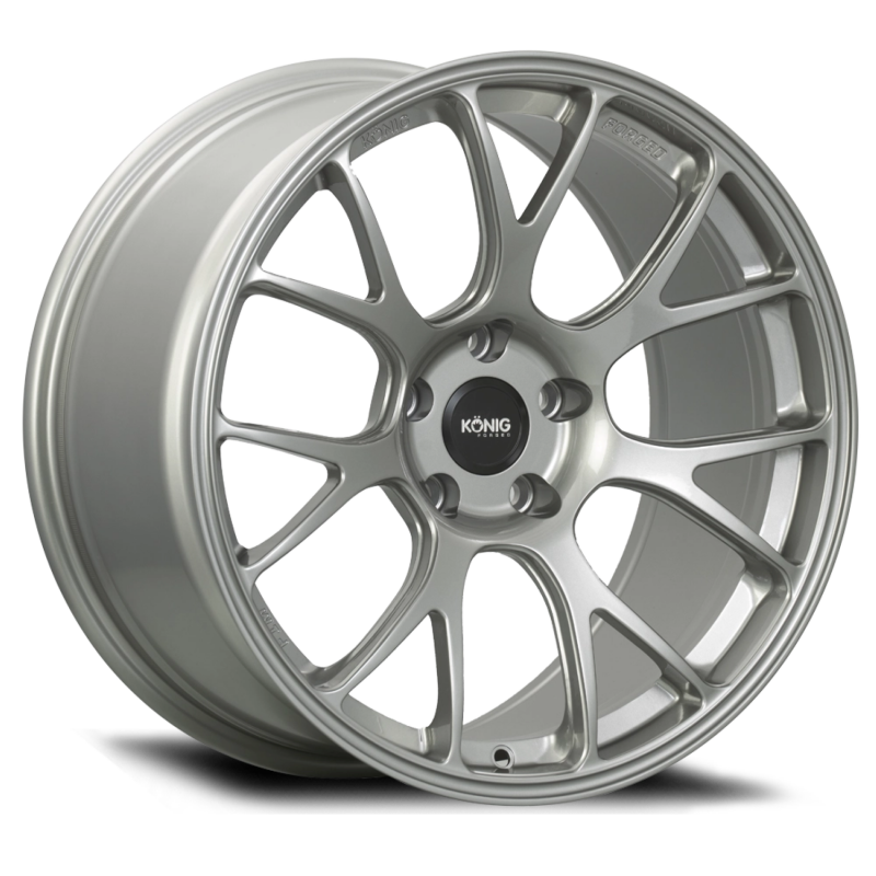 Konig Forged F1M 19X11 5X130 ET46 Ash Silver Knurled Bead - F1M1953046S
