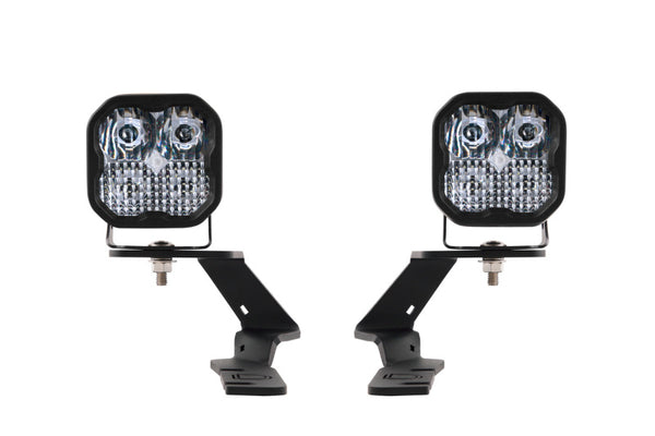 Diode Dynamics 19-21 Ford Ranger Sport SS3 LED Ditch Light Kit - White Combo - DD6583 for 2019-2023 Ford Ranger - front view