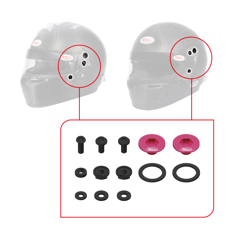 Bell SV (SE07/SE077/SE06) Pivot Kit - Pink - 2020078