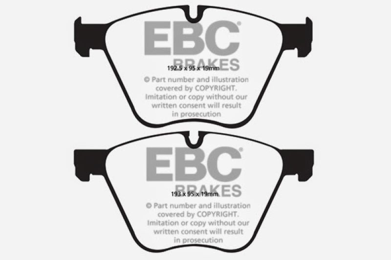 EBC 10+ BMW 760 6.0 Twin Turbo (F01) Greenstuff Front Brake Pads - DP22007