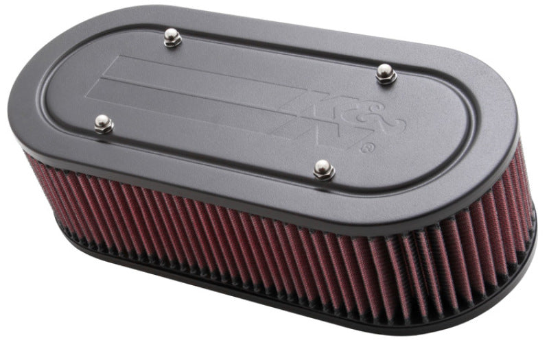 K&N Custom Oval Racing Assembly Red 11.96in Inside Length / 5.22in Inside Width / 3.25in Filter H - 56-1770-2 by K&N Engineer