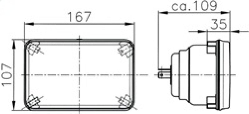 Hella Headlamp EINS FH GN MGS12 1KB - 003177821