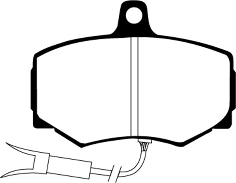 EBC 88-89 Jaguar XJ6 3.6 Redstuff Front Brake Pads - DP3756/2C