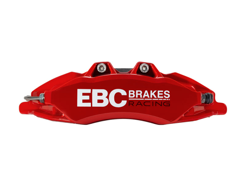 EBC Racing 92-05 BMW 3-Series E36/E46 Red Apollo-6 Calipers 355mm Rotors Front Big Brake Kit - BBK047RED-1 by EBC - angle vie