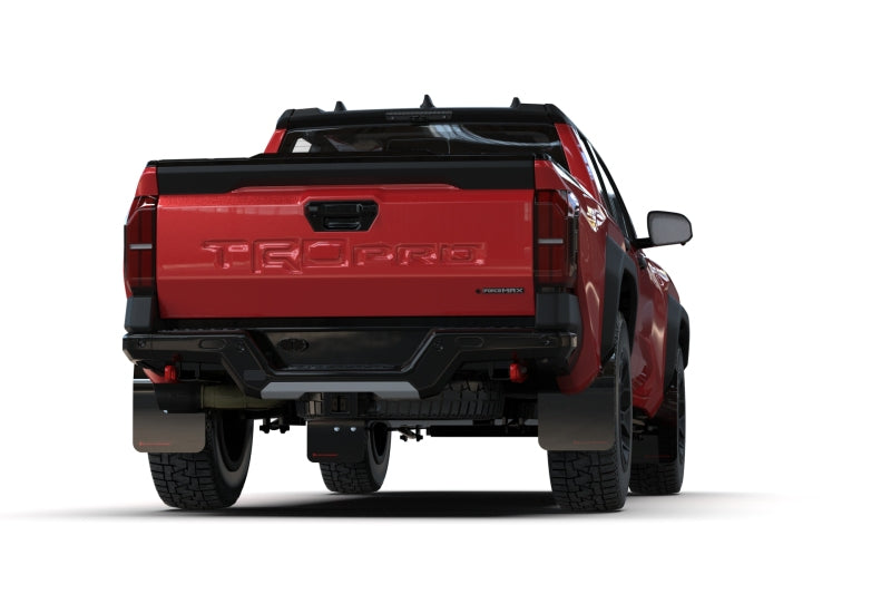 Rally Armor 2024 Toyota Tacoma Black UR Mud Flap w/ Red Logo - MF114-UR-BLK-RD