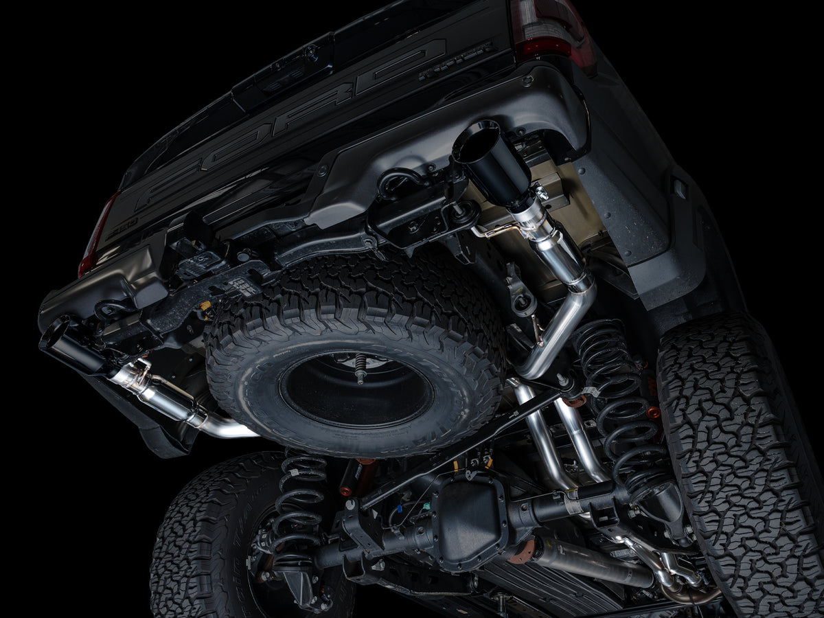 AWE Gen 3 Ford Raptor SwitchPath Exhaust  - Diamond Black Tips - 3025-33356