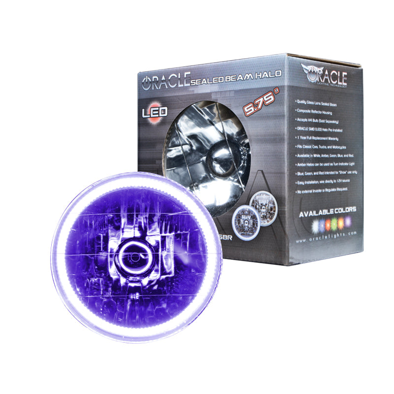 Oracle Pre-Installed Lights 5.75 IN. Sealed Beam - UV/Purple Halo SEE WARRANTY - 6904-007