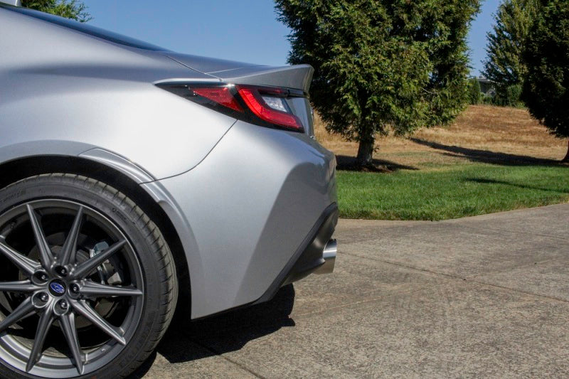 Perrin 22+ BRZ/GR86 Axle Back Exhaust SS (Single Side Exit w/Helmholtz Chamber) - PSP-EXT-368BR