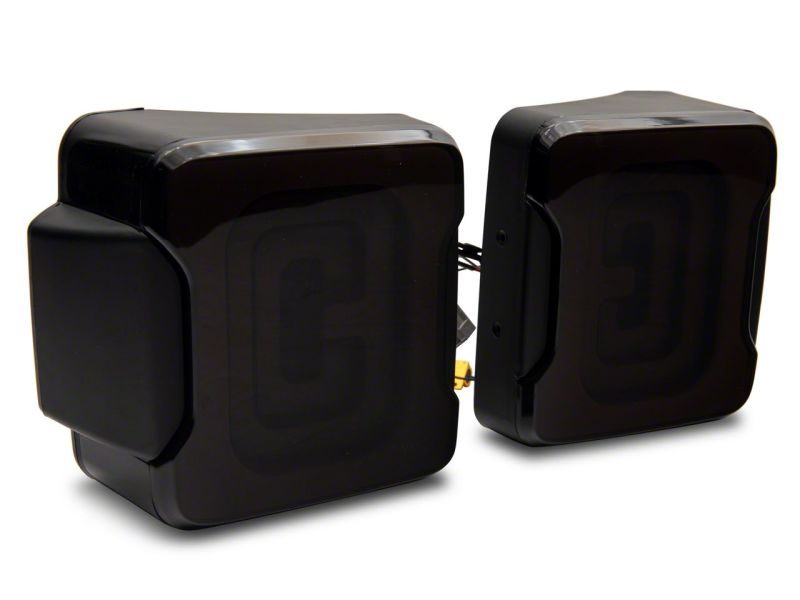Raxiom 07-18 Jeep Wrangler JK Axial Series Carver LED Tail Lights- Blk Housing (Smoked Lens) - J164241