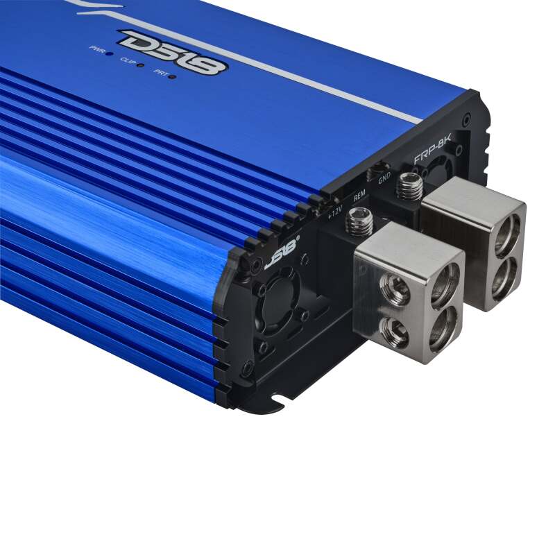 DS18 1-Channel Class D Full-Range Monoblock 8000 Watts RMS at1 ohm DPIV1/0 Terminals Included Blue - FRP-8K/BL - additional view 2