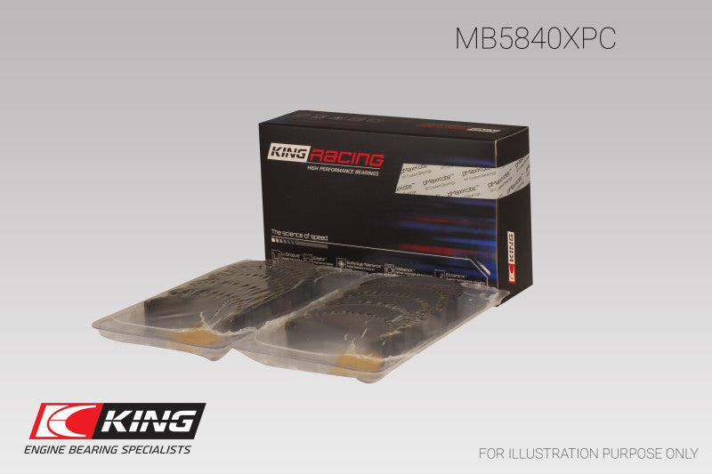 King Engine Bearings Chrysler 300 Srt8 (Size STDX) Main Bearing Set - MB5840XPCSTDX