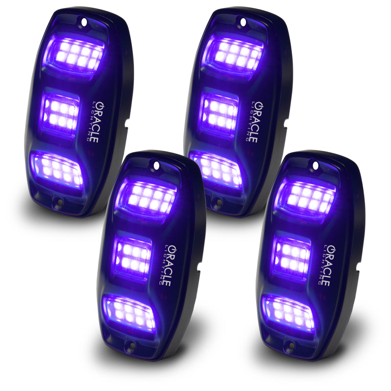 Oracle Underbody  RGB+W Wheel Well Rock Light Kit - 4 PCS - ColorSHIFT SEE WARRANTY - 5895-339
