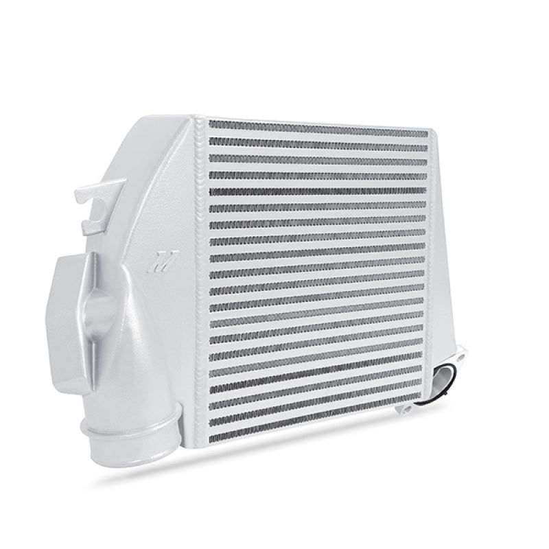 Mishimoto 08-14 Subaru WRX Top-Mount Intercooler Kit - Powder Coated Silver &amp; Blue Hoses - MMTMIC-WRX-08SLBL