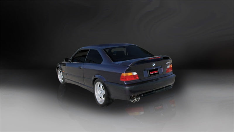 Corsa 92-09 BMW 325i/is Coupe E36 Polished Sport Cat-Back Exhaust - 14553