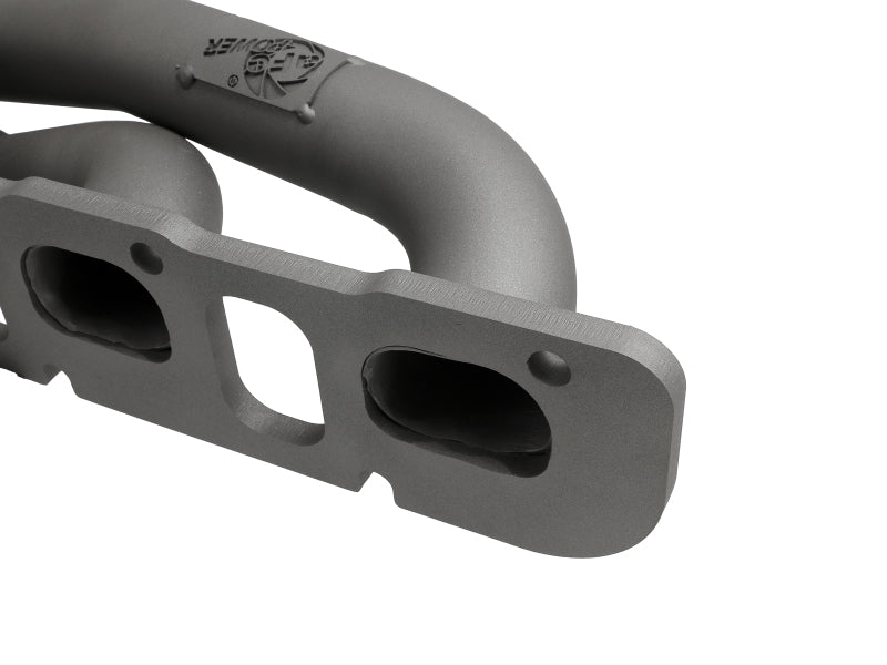aFe Twisted Steel 304SS Short Header 15-22  Dodge Challenger SC V8-6.2L / 6.4L HEMI Titanium Coating - 48-32031-T