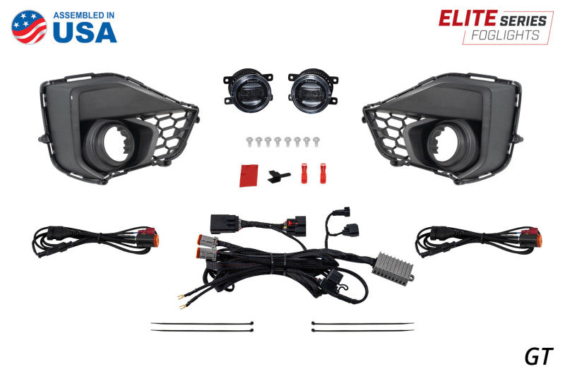 Diode Dynamics 2024 Ford Mustang EcoBoost Elite Series Add-On Fog Lamp Kit  White - DD7959