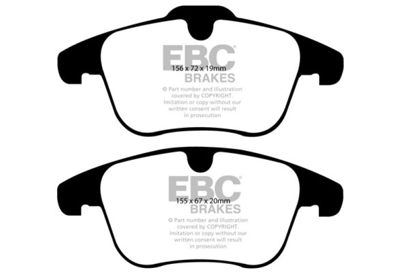 EBC 11+ Volvo S60 2.5 Turbo T5 (300mm Front Rotors) Redstuff Front Brake Pads - DP31932C