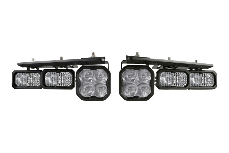 Diode Dynamics 21-Up Ford Bronco Stage Series Fog Pocket Kit - White Sport - DD7178 for 2021-2026 Ford Bronco - front view
