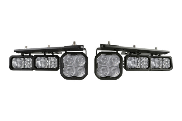 Diode Dynamics 21-Up Ford Bronco Stage Series Fog Pocket Kit - White Sport - DD7178 for 2021-2026 Ford Bronco - front view