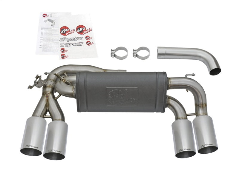 aFe MACHForce XP 3in - 2 1/2in Axle Back 304SS Exhaust w/ Polished Tips 16-18 BMW M2 (f87) - 49-36333-P
