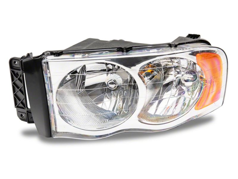 Raxiom 02-05 Dodge RAM 1500 Axial Series OEM Style Rep Headlights- Chrome Housing (Clear Lens) - R118008