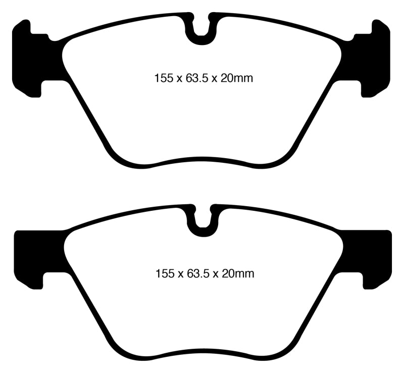 EBC 08-10 BMW 128 3.0 Greenstuff Front Brake Pads - DP21600