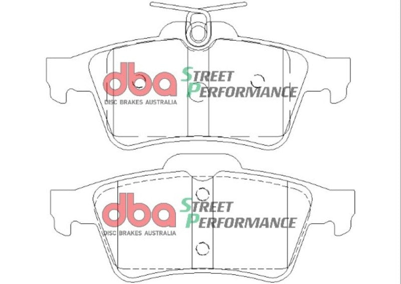DBA 08-10 Chevrolet Cobalt (Rear Rotor) SP Performance Rear Brake Pads - DB1763SP