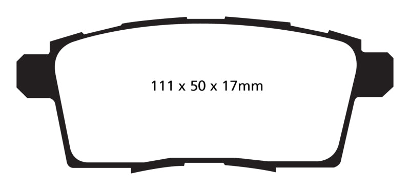 EBC 06-08 Ford Edge 3.5 2WD Redstuff Rear Brake Pads - DP31795C