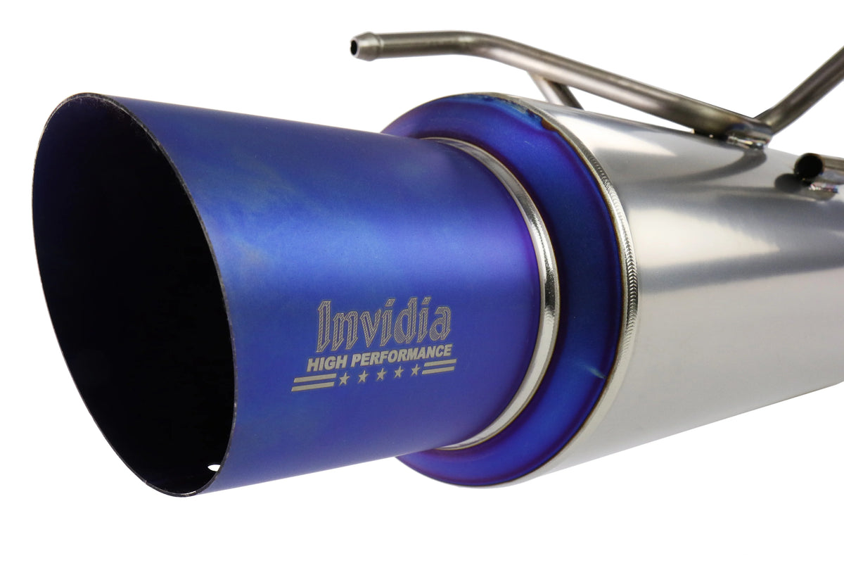 Invidia 08-14 WRX/STi 4 Door 80mm Single Outlet Full Titanium Cat-Back Exhaust