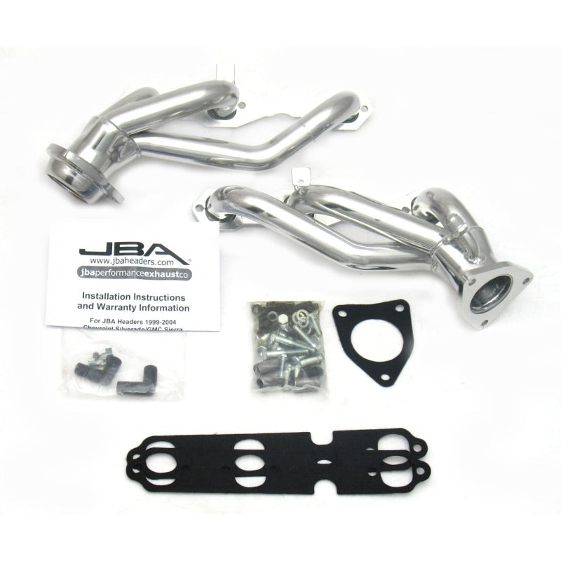 JBA 99-02 GM Truck 4.3L V6 w/o A.I.R. Injection 1-1/2in Primary Silver Ctd Cat4Ward Header - 1842S-2JS