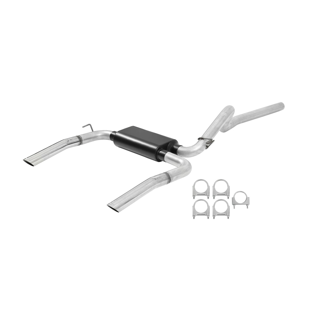 Flowmaster American Thunder Cat-Back Exhaust System - 1998-2002 Chevrolet Camaro & More - Dual Out - 3"x18.75" - 3" Inlet - 17199 - 1