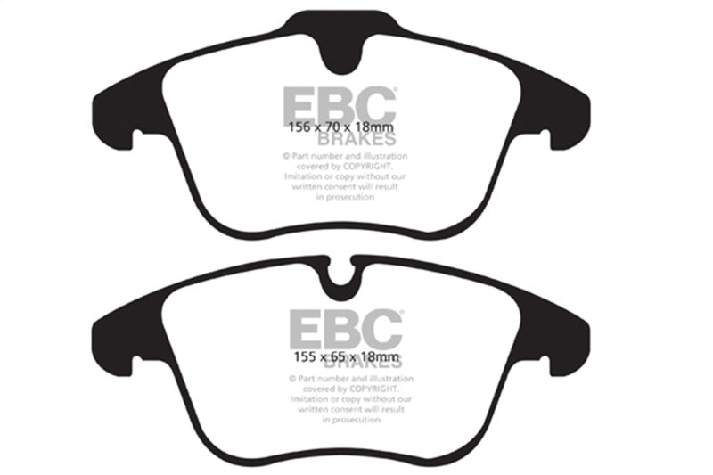 EBC 13-15 Jaguar XF 2.0 Turbo Redstuff Front Brake Pads - DP31911C