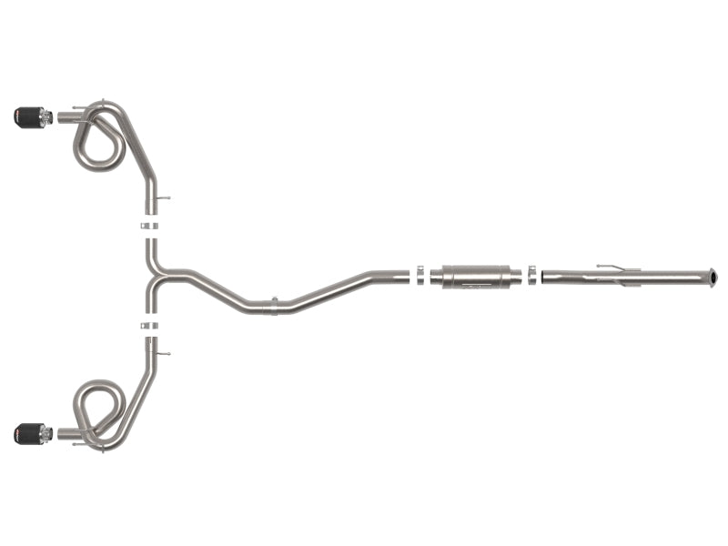 aFe 22-23 Honda Civic Si L4 1.5L (t) Takeda 2.5in to 3in 304 SS Cat-Back Exhaust w/Carbon Fiber Tips - 49-36630-C