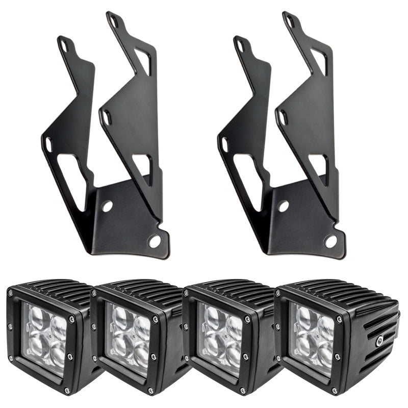 Oracle Jeep JK Dual Mounting Pillar Brackets/Lights Combo SEE WARRANTY - 2145-504
