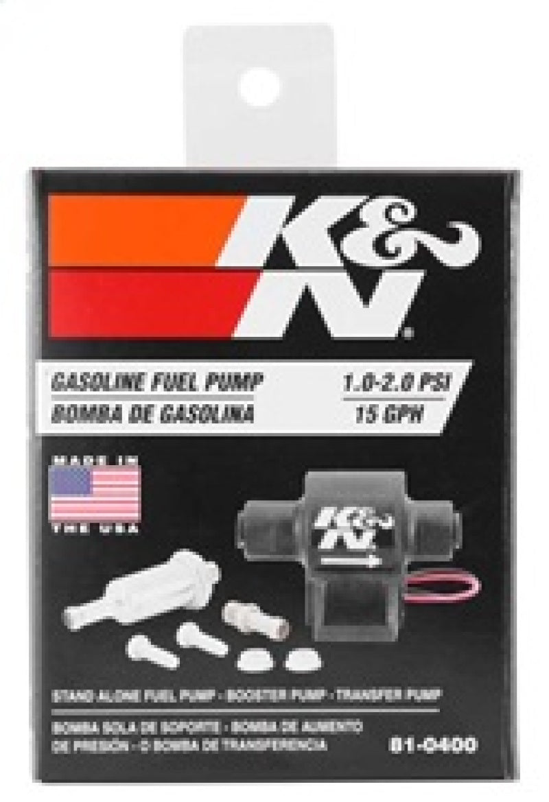 K&amp;N Performance Electric Fuel Pump 1-2 PSI - 81-0400