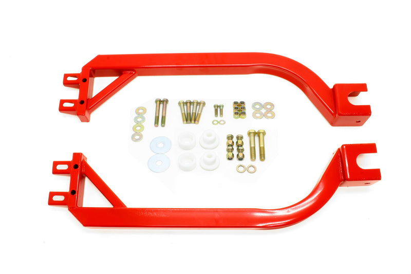 BMR 67-69 1st Gen F-Body Bolt-On Subframe Connectors - Red - SFC005R by BMR Suspension