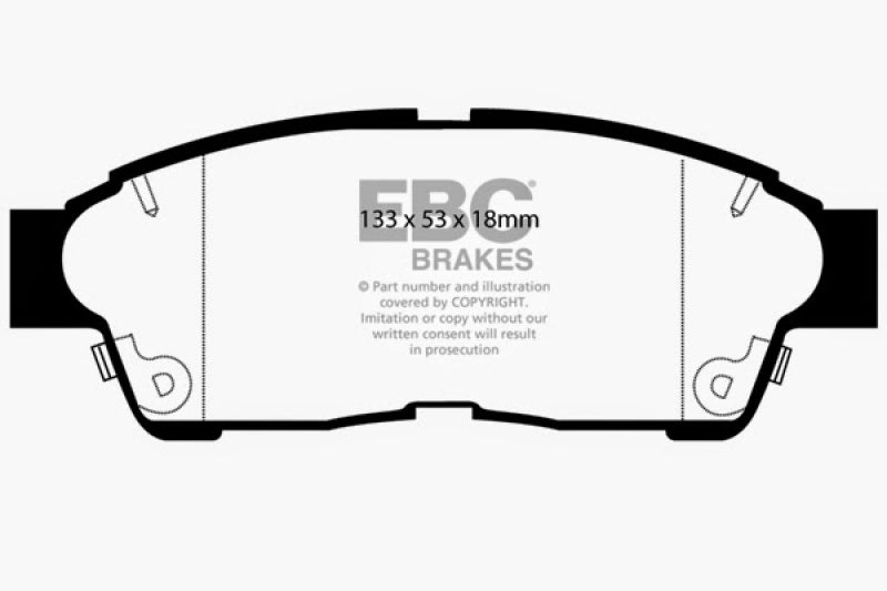 EBC 93-97 Geo Prizm 1.6 Ultimax2 Front Brake Pads - UD562