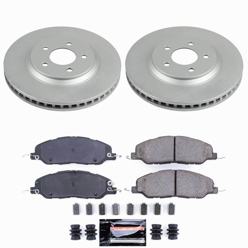 Power Stop 11-14 Ford Mustang Front Z23 Coated Brake Kit - CPK5407-23