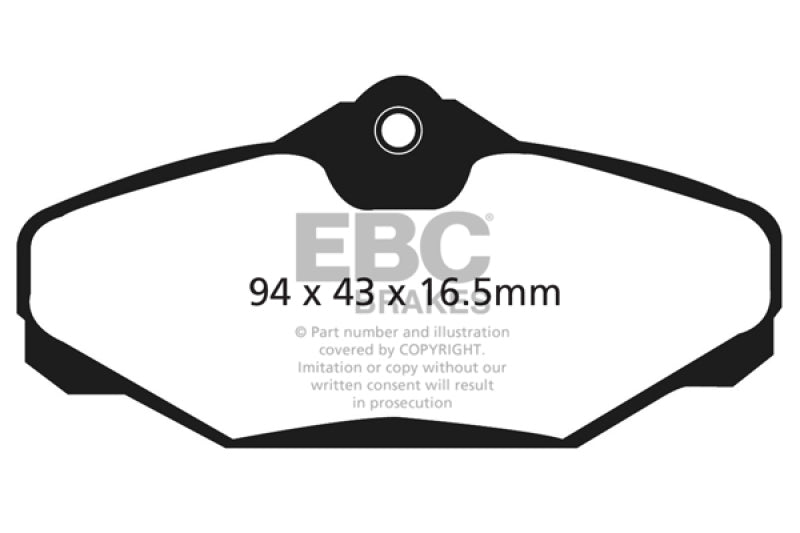 EBC 94-00 Ford Taurus 3.0 Ultimax2 Rear Brake Pads - UD610
