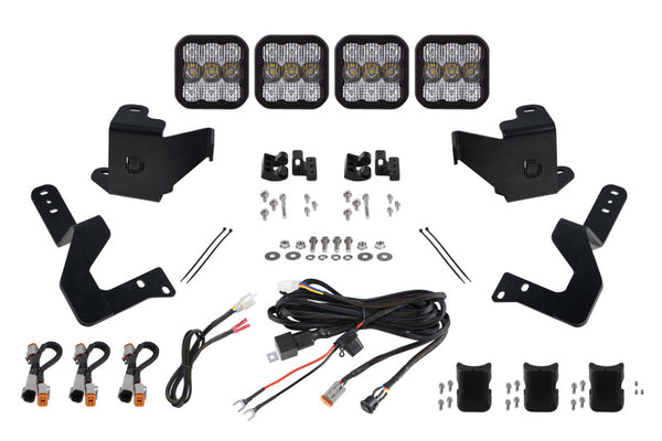 Diode Dynamics 2022 Toyota Tundra SS5 Grille CrossLink Lightbar Kit - Pro White Combo - DD7409 for 2022-2025 Toyota Tundra - 