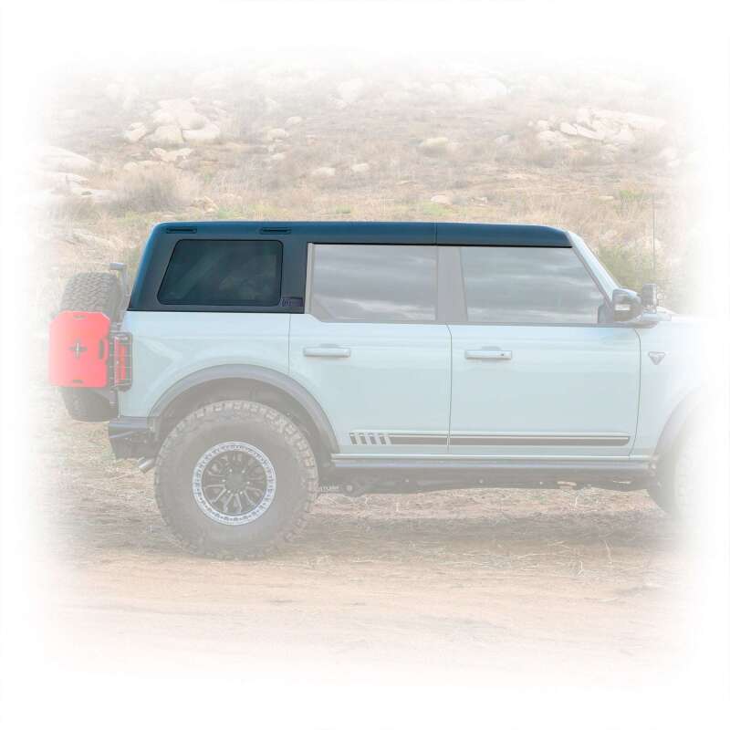 Turn Offroad 2021+ Ford Bronco Hard Top (4 Door) Black/Black Foam Headliner/Wiper & Defrost - HTBR-M4HL01WD