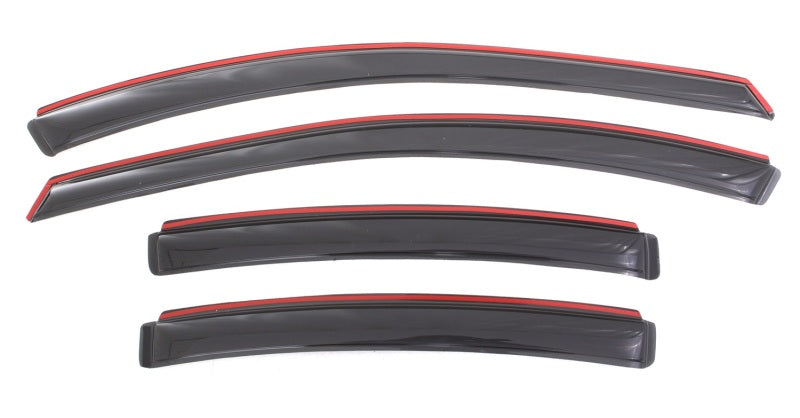 AVS 11-15 Chevy Cruze Ventvisor In-Channel Front &amp; Rear Window Deflectors 4pc - Smoke - 194611